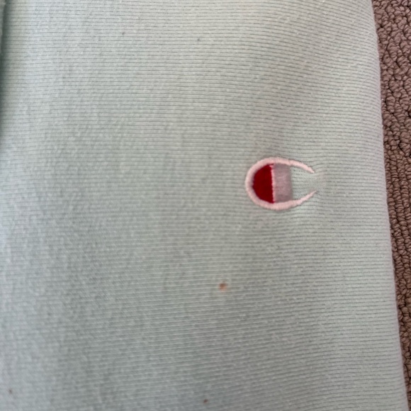 Teal reverse weave Champion hoodie. Men’s small - Picture 4 of 7